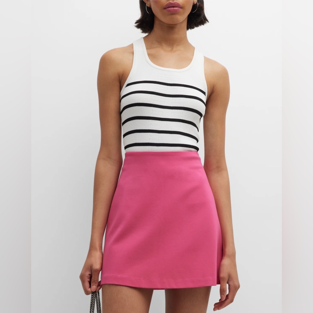 Grey/Ven Pria Mini Skirt in Fuschia